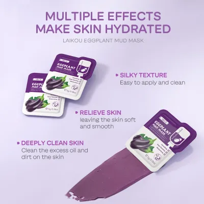 LAIKOU Eggplant Mud Mask (5 pcs)